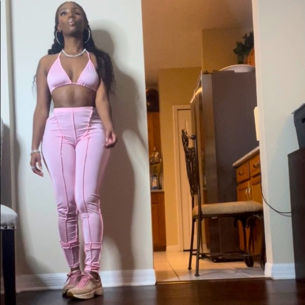 STRETCH SATIN SPANDEX SET